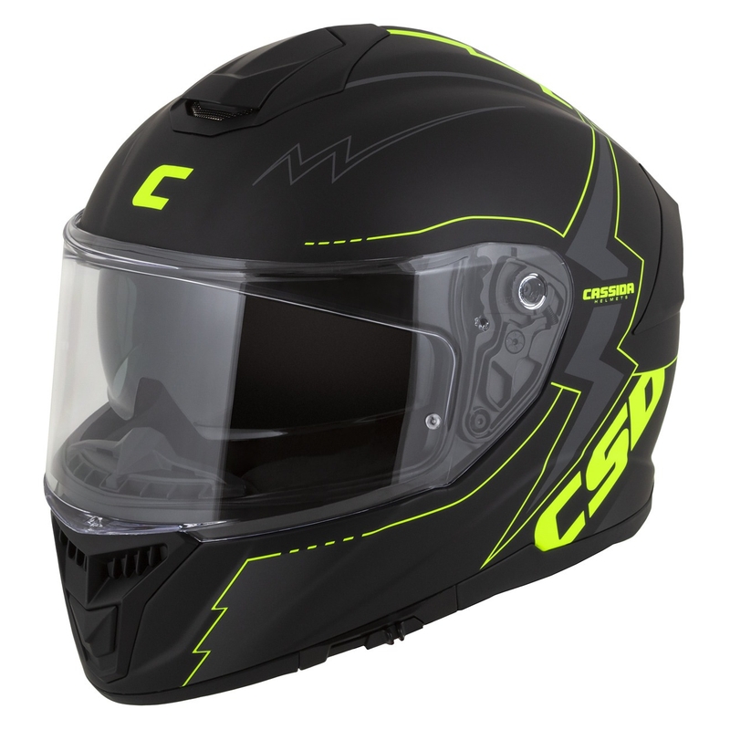 Integral moto ķivere Cassida Integral GT 2.1 Flash black-fluo yellow-grey