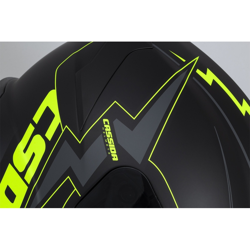 Integral moto ķivere Cassida Integral GT 2.1 Flash black-fluo yellow-grey