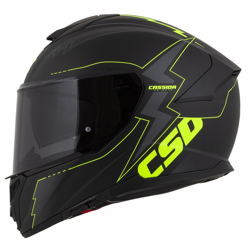 Integral moto ķivere Cassida Integral GT 2.1 Flash black-fluo yellow-grey