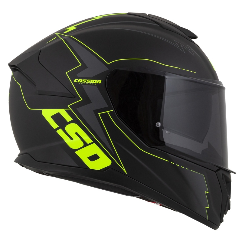 Integral moto ķivere Cassida Integral GT 2.1 Flash black-fluo yellow-grey