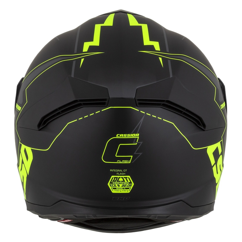 Integral moto ķivere Cassida Integral GT 2.1 Flash black-fluo yellow-grey
