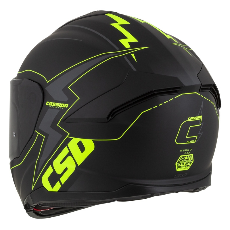 Integral moto ķivere Cassida Integral GT 2.1 Flash black-fluo yellow-grey