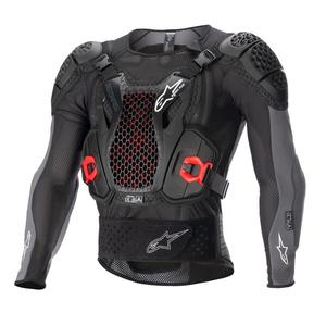 Alpinestars Bionic Plus 2 melns-pelēks-sarkans ķermeņa aizsargs