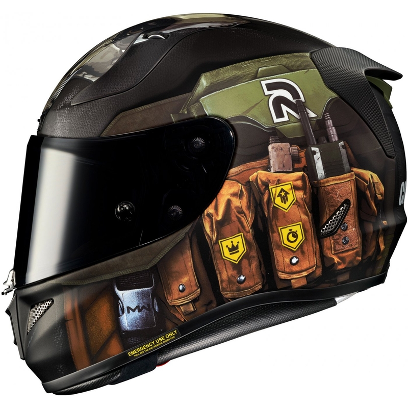 Integrální přilba na motorku HJC RPHA 11 Ghost Call Of Duty MC34SF černo-hnědo-zelená výprodej