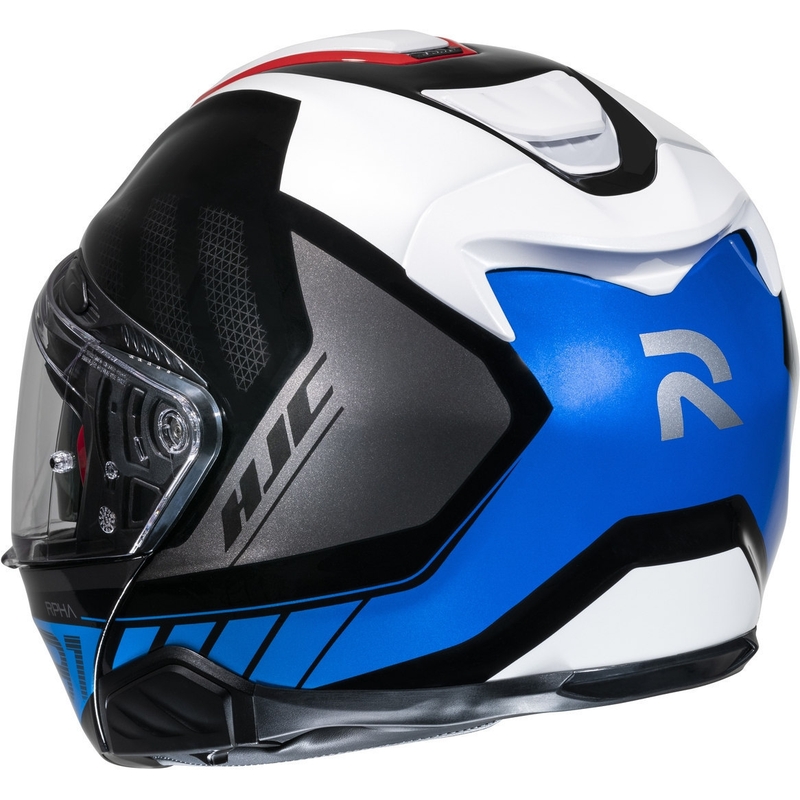 HJC RPHA 91 Rafino MC21 sarkanzila-melna-melna-balta motocikla ķivere