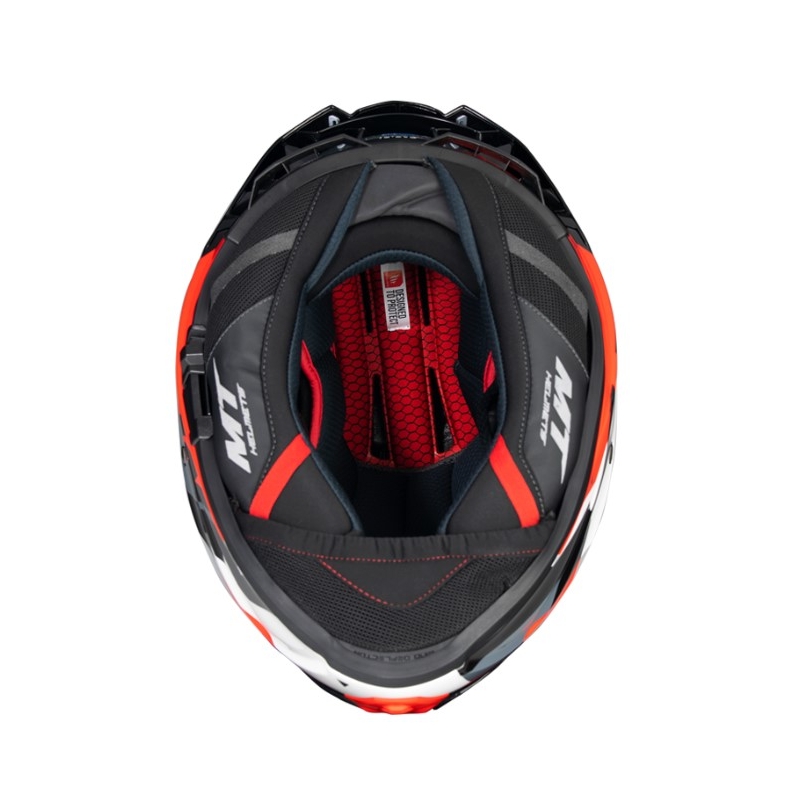 Integrální přilba na motorku MT FF118SV Thunder 4 SV Fade červeno-bílo-šedo-černá