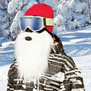 Beardski Santa maska balta