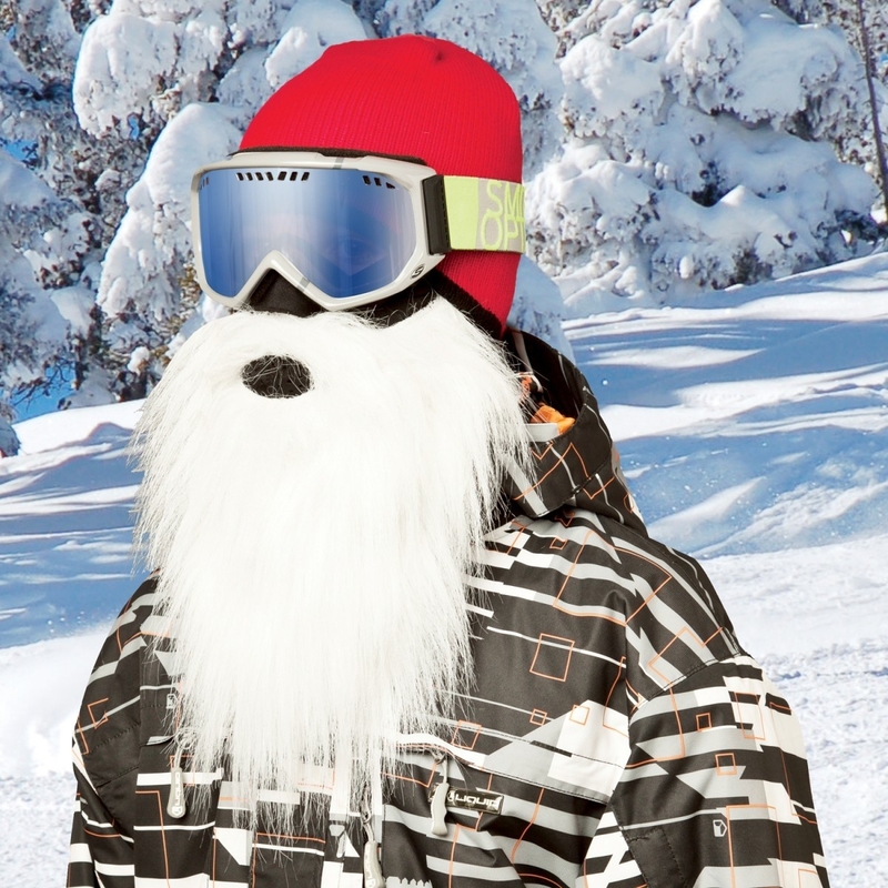 Beardski Santa maska balta