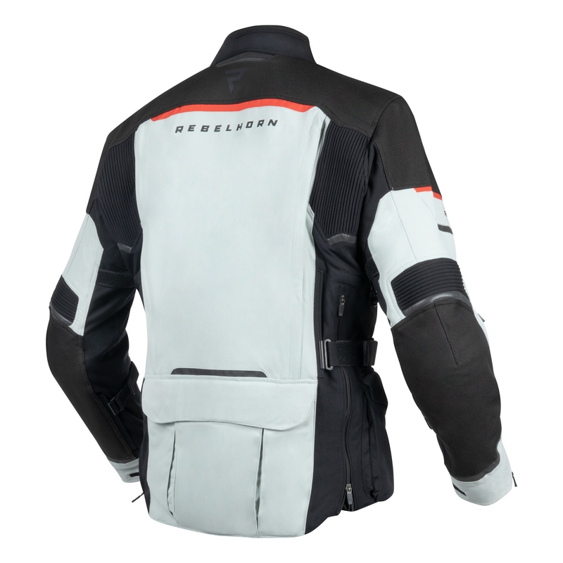Rebelhorn Range pelēk-melni-arkana motocikla jaka