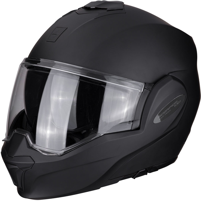Flip-up ķivere Scorpion EXO-TECH EVO melna matēta