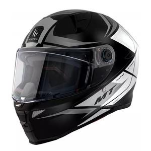 MT Revenge 2 Hatax melnā un baltā integrālā motocikla ķivere izpārdošana