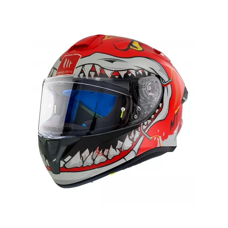 Integrální přilba na motorku MT Targo Pro Sharky červená