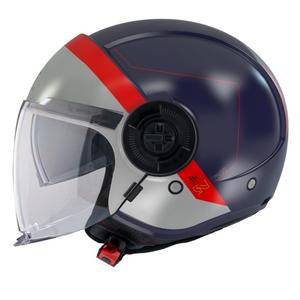 Atklāta motociklu ķivere MT Viale SV 68 Vienības D7 pelēk-arkan-zils