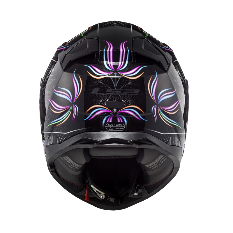 LS2 FF811 Vector II Tropical balta-violeti-melna integrālā motociklista ķivere