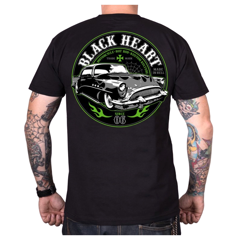Vīriešu T-krekls Black Heart Monster melns