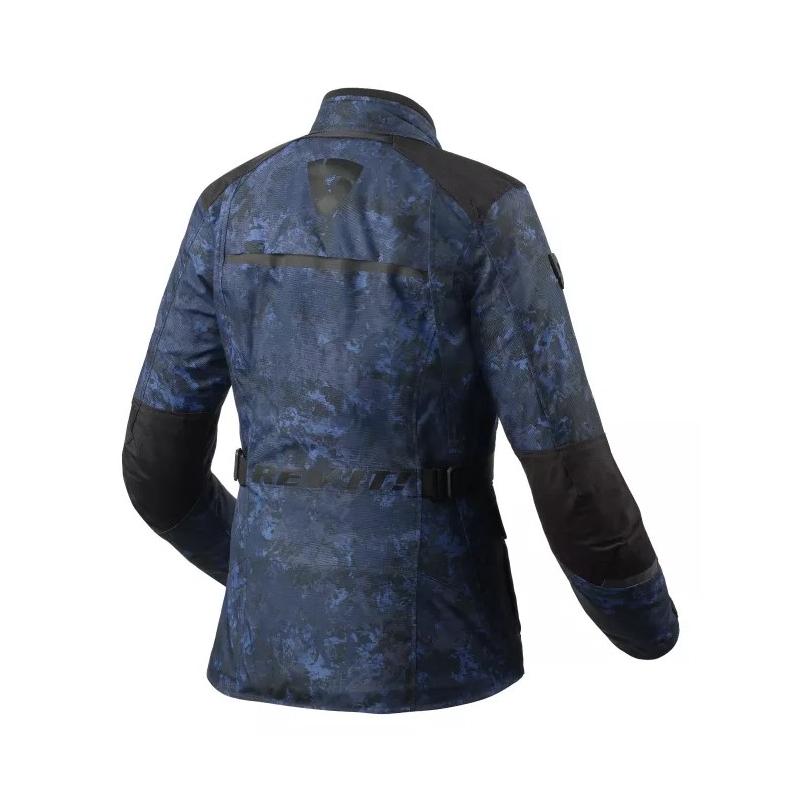 Sieviešu Revit Voltiac 3 H2O camo zila motocikla jaka izpārdošana