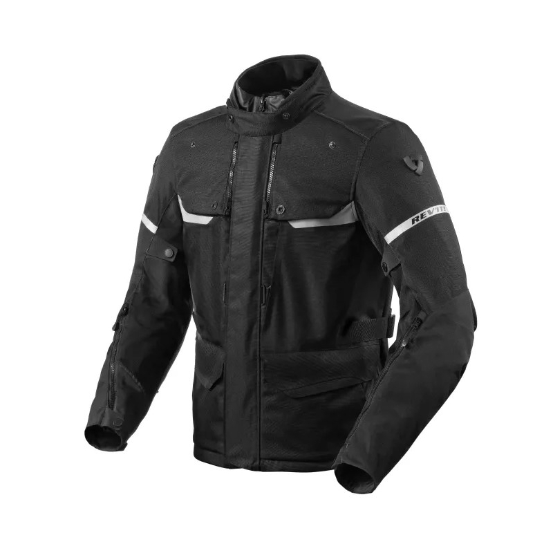 Motocikla jaka Revit Outback 4 H2O melna
