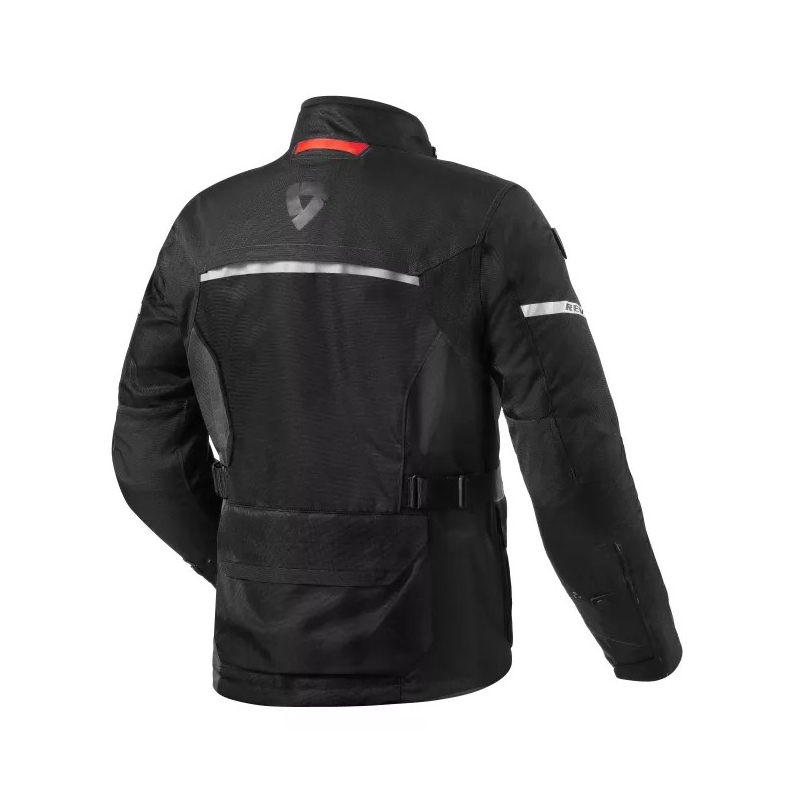 Motocikla jaka Revit Outback 4 H2O melna