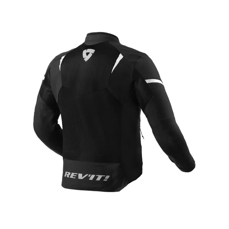 Revit Hyperspeed 2 GT Air melnā un baltā motocikla jaka izpārdošana
