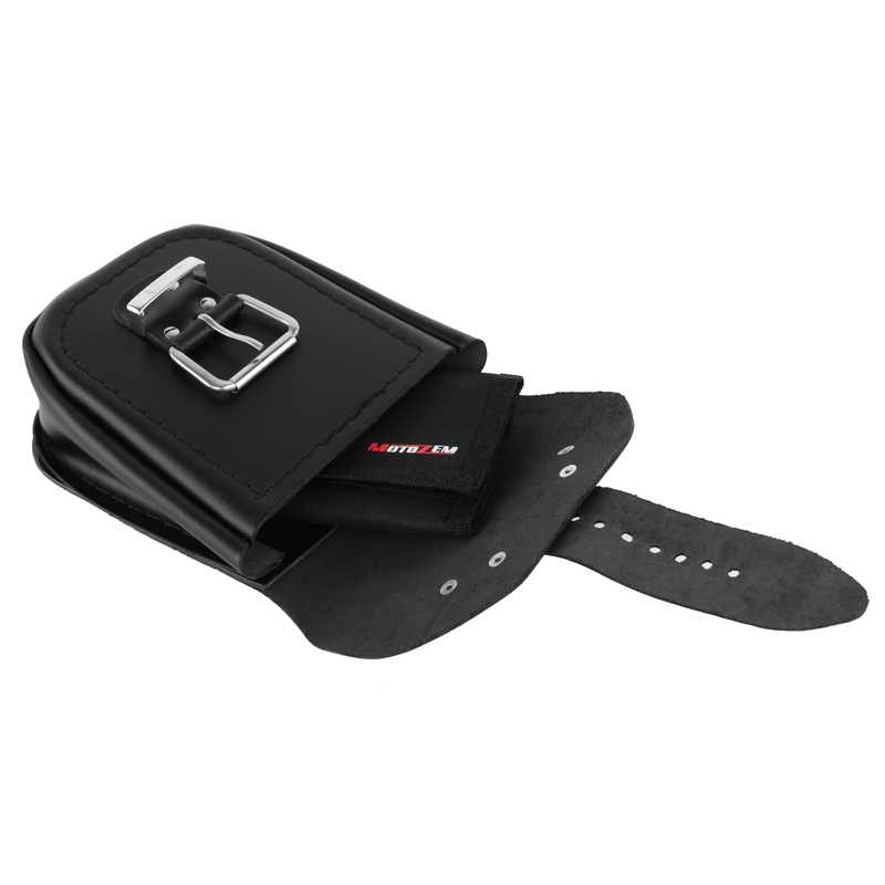 Ādas kabata motocikla bagāžniekam RSA-1A