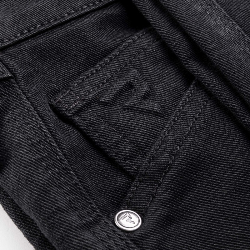 Jeansy na motorku Rebelhorn Vandal Twill černé výprodej