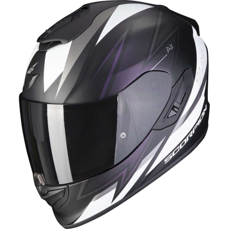 Integrālā ķivere Scorpion EXO-1400 EVO Air Thelios melns-balts-violets