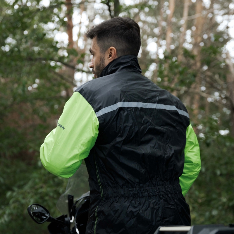 Rebelhorn Rain fluo dzeltena motocikla lietus jaka