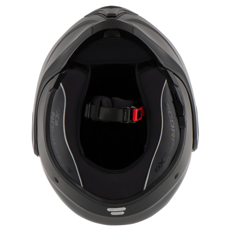 Scorpion EXO-TECH EVO Carbon melna spīdīga spīdīga ķivere