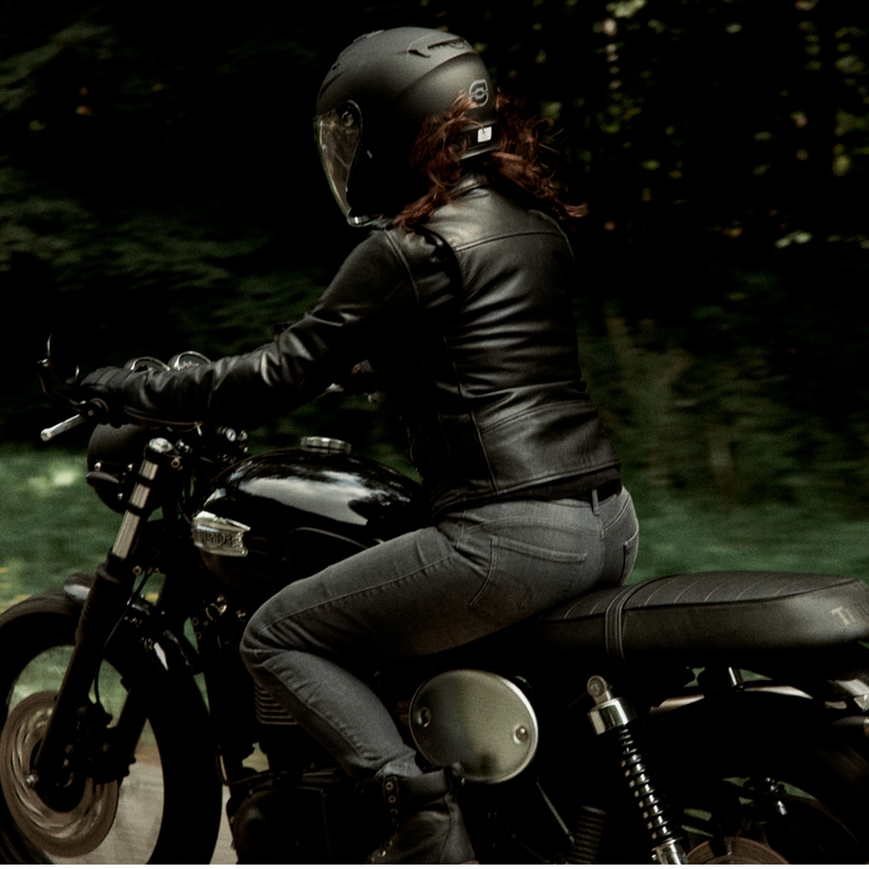 Ozone Ramones Sieviešu motocikla jaka Black