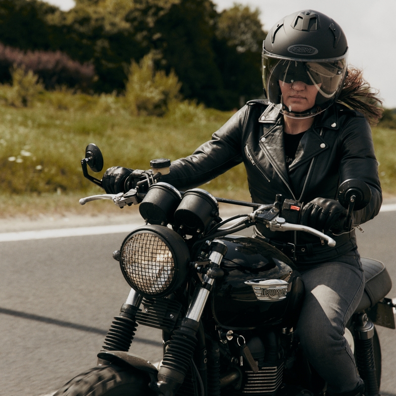 Ozone Ramones Sieviešu motocikla jaka Black