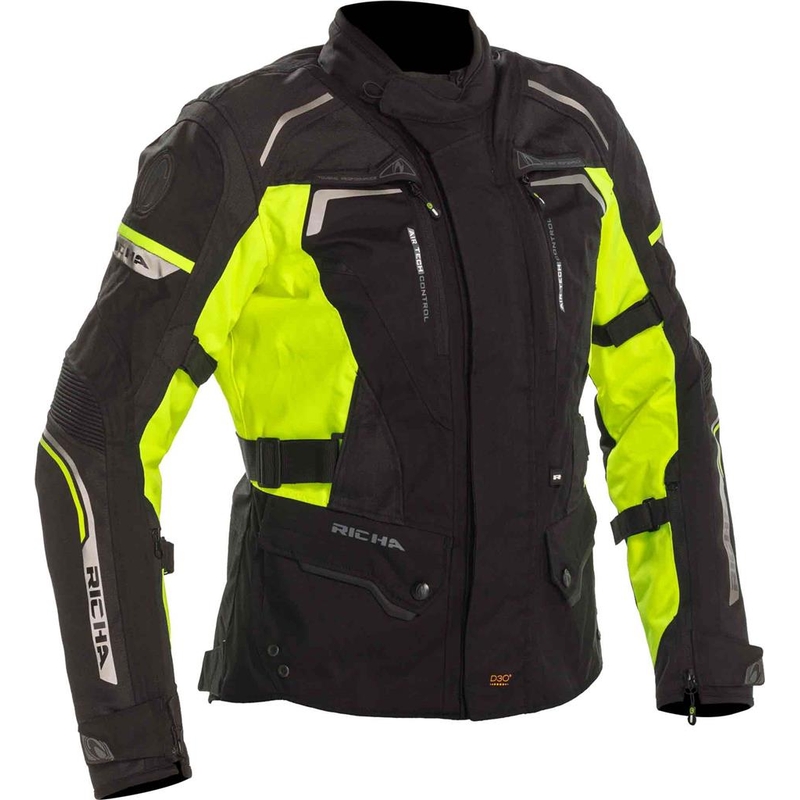 Dámská bunda na motorku RICHA Infinity 2 černo-fluo žlutá výprodej