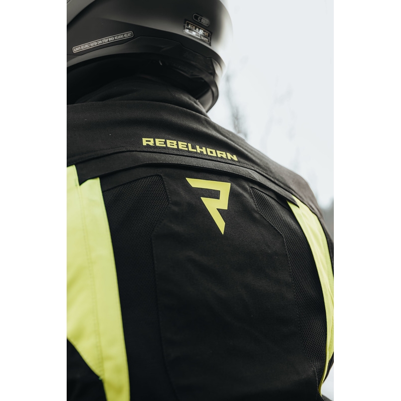 Motocikla jaka Rebelhorn Hardy II black-fluo yellow izpārdošana