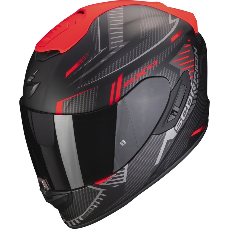 Integrēta motocikla ķivere Scorpion EXO-1400 EVO Air Shell melns-arkans matēts