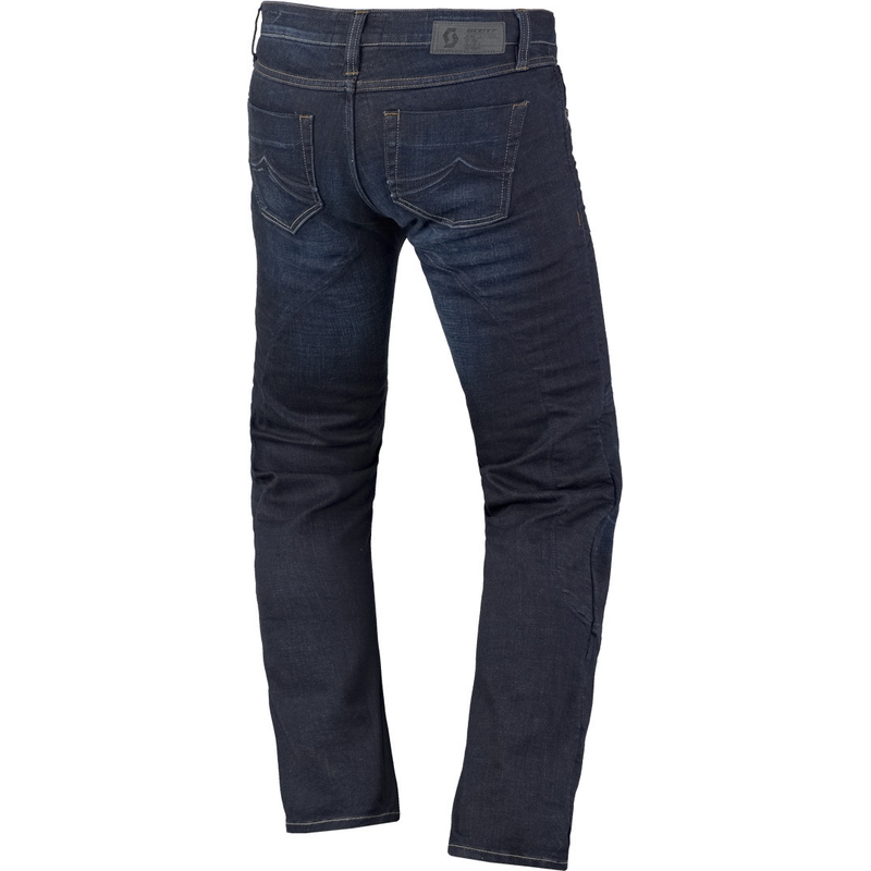 Sieviešu SCOTT Denim Stretch motocikla džinsi zili