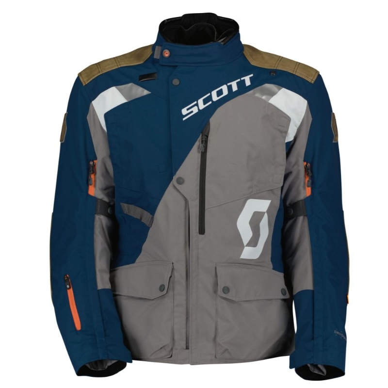Motocikla jaka SCOTT Dualraid Dryo pelēki zila izpārdošana