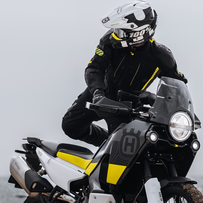 Rebelhorn Patrol melns-pelēks-fluo dzeltens motocikla jaka