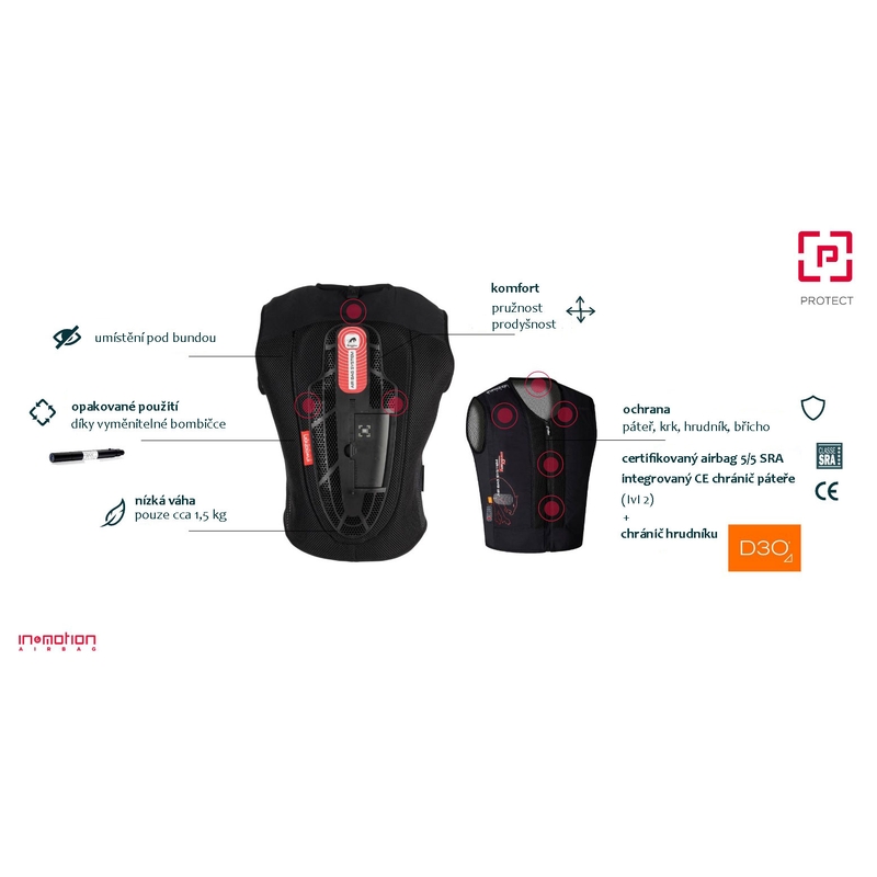 Airbagová vesta Furygan Fury System černá
