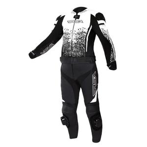 RSA GT2 melns un balts motocikla kombinezons izpārdošana