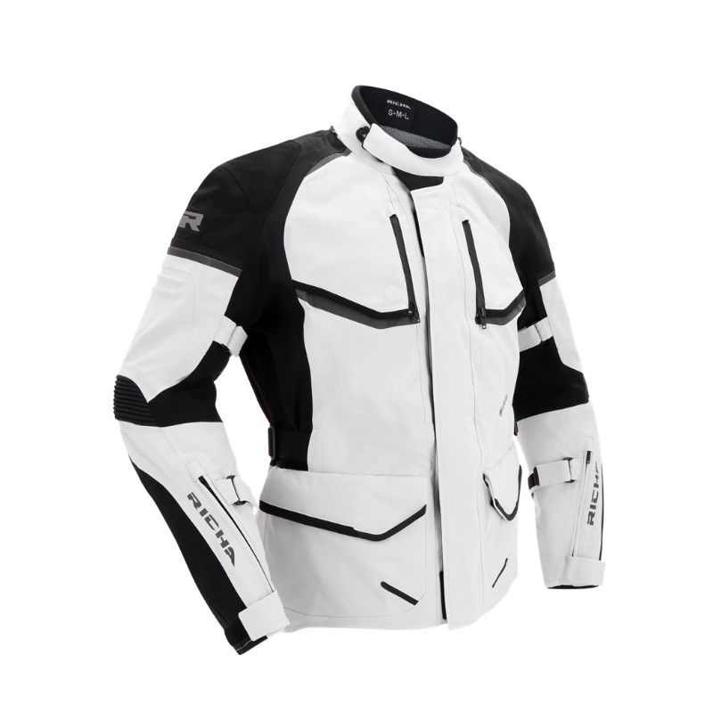 Bunda na motorku RICHA Atlantic 2 Gore-Tex černo-šedá výprodej