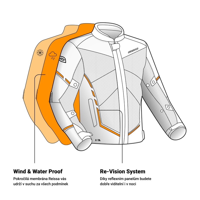 Moto jaka Ozone Jet II black-fluo yellow izpārdošana