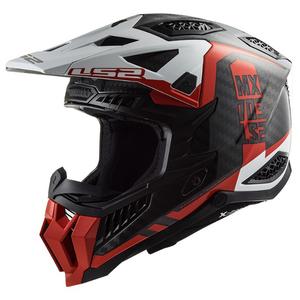 Motokrosa ķivere LS2 MX703 C X-Force Victory melns-arkans-balts