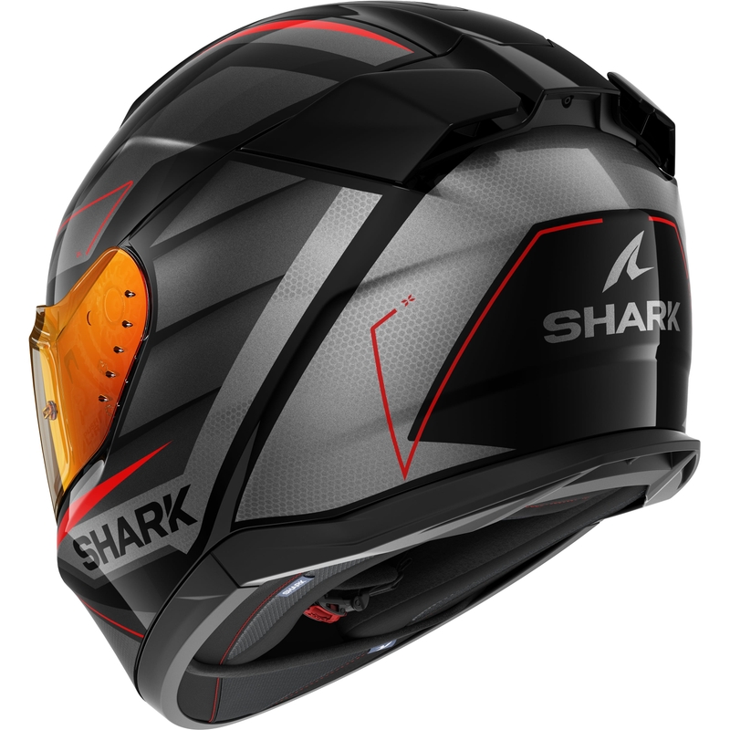 Integrální přilba na motorku SHARK D-SKWAL 3 Sizler černo-šedo-červená matná