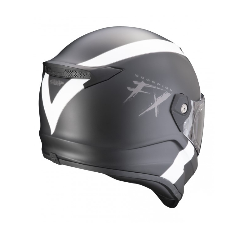 Motociklu ķivere SCORPION COVERT FX GALLUS melnā un baltā krāsā
