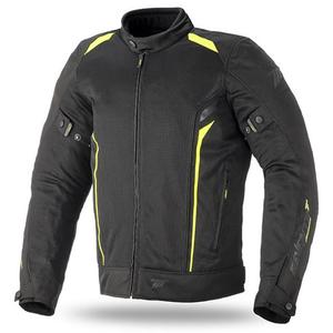 Motocikla jaka SEVENTY DEGREES SD-JT32 melns-fluo dzeltens