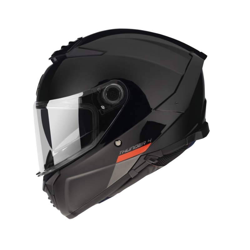 Pilna izmēra motocikla ķivere MT FF118SV Thunder 4 SV melna, spīdīga