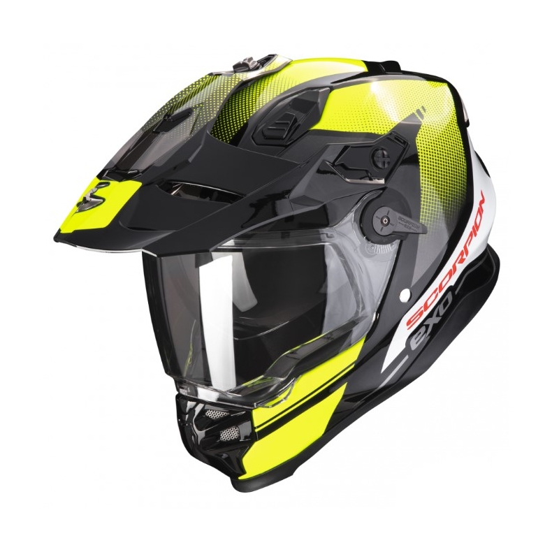 Enduro moto ķivere SCORPION ADF-9000 AIR Trail melna-fluo dzeltena