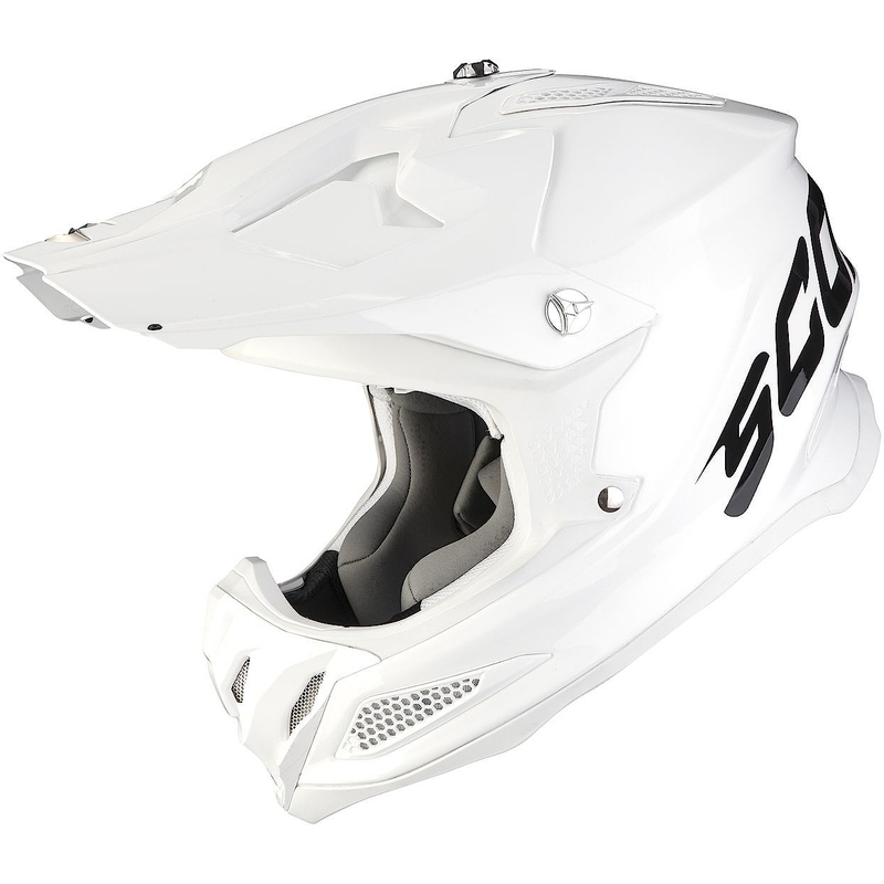 Motokrosa ķivere Scorpion VX-22 Air Solid white