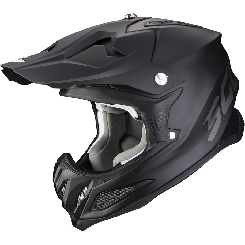 Motokrosa ķivere Scorpion VX-22 Air Solid melna matēta