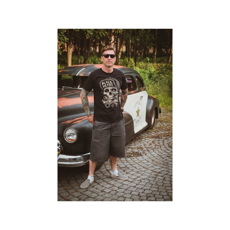 Vīriešu T-krekls Black Heart Garage Built