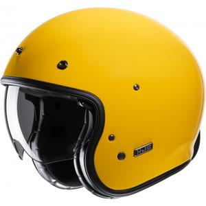 Atvērtā motociklu ķivere HJC V31 Solid yellow